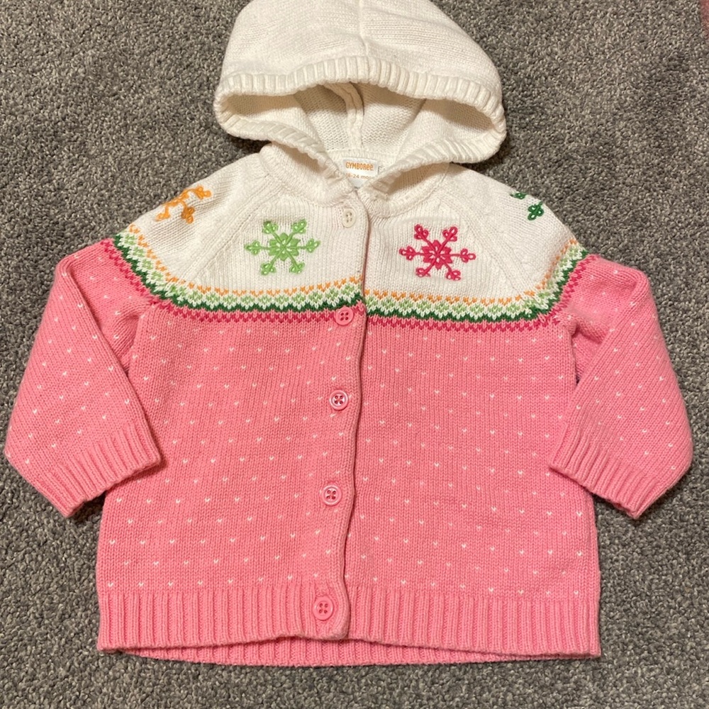 Gymboree sweater size 18-24m. Cute snowflake pattern!